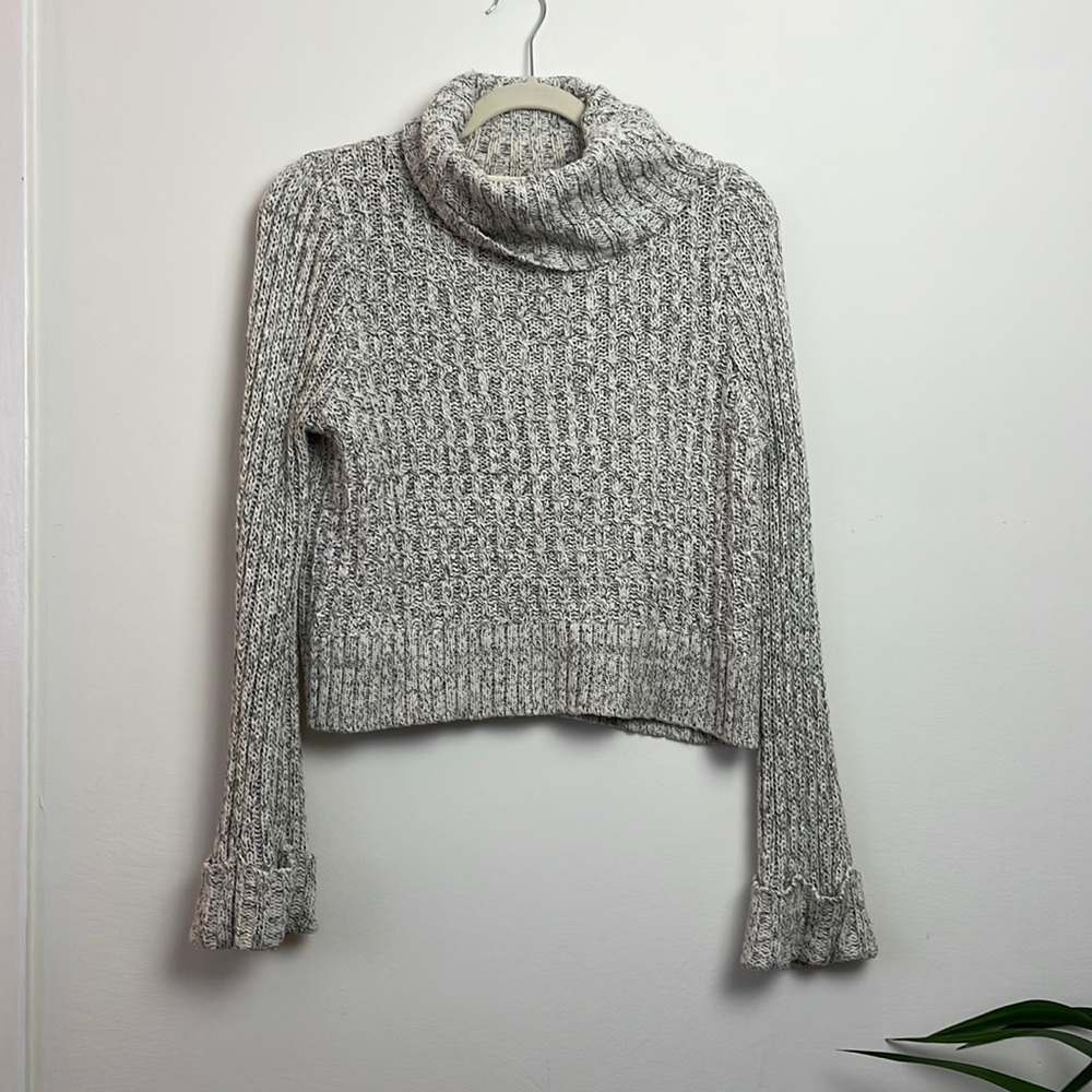 Grey Cable Knit Sweater by Free People